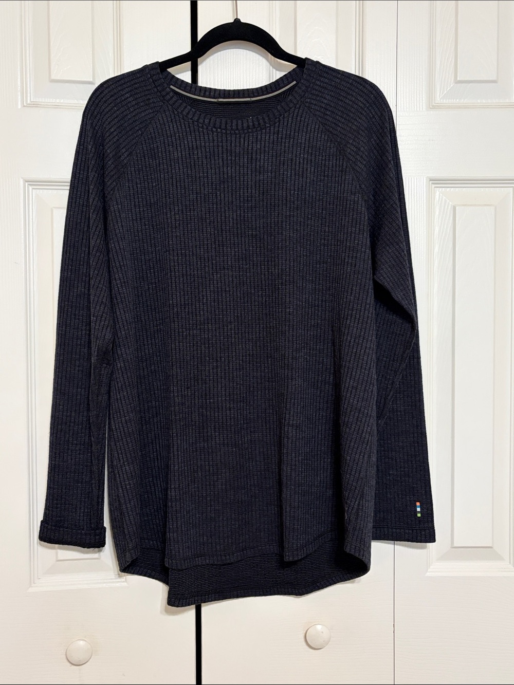 Women’s Smartwool Ribbed Crewneck Sweater - Charcoal - Size XL - Excellent Cond